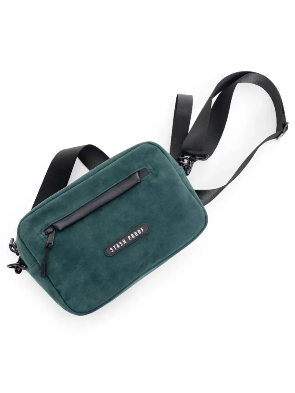 Stash Proof Rover Odor Resistant (Green Suede) Cross-body and Shoulder Bag